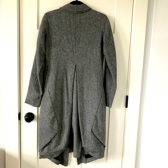 Womens long cardigan grey knit jacket Italy Transit Par-Such evening coat XS S M - Picture 2 of 6